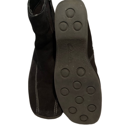 Clark’s Ashlyn Women’s Black Suede Leather Ankle Boot/Bootie Size 10M - Picture 6 of 10